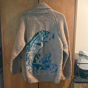 Handmade Vintage Wool Fishing Montana Sweater